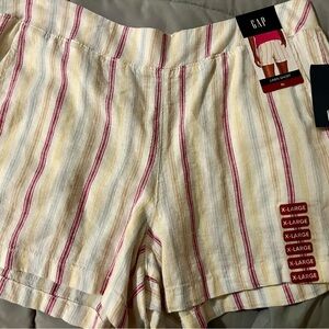 GAP High Waist Yellow and Red Shorts